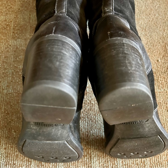 La Canadienne Black Suede Passion Equestrian Knee High Waterproof Boots, size 8M - Picture 11 of 12